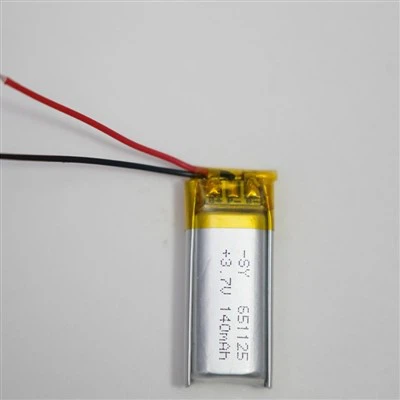 Batterie lithium-ion polymère 3,7 V 140 mah